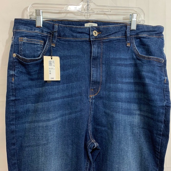 River Island Womens NWT Hailey High Rise Jeans Size Plus 18 - Picture 4 of 7